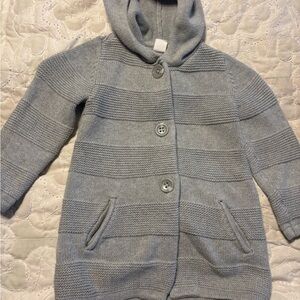 GAP Toddler Light Gray Knit Cardigan
